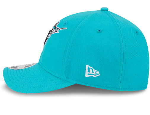 Miami Marlins New Era 9Seventy Retro Logo Snapback Hat - Teal