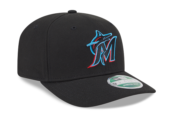 Miami Marlins New Era 9Seventy Primary Logo Snapback Hat - Black
