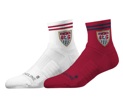 US Soccer Strideline 2 Pack Premium Half Calf Knit Socks