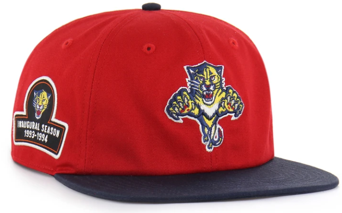 Florida Panthers 47 Brand Debut Captain Snapback Hat - Red/Navy