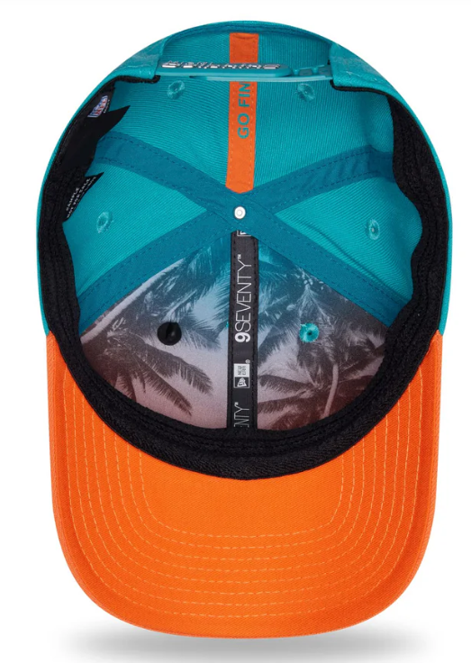 Miami Dolphins New Era 9Seventy 2026 Draft Snapback Hat - Aqua/Orange