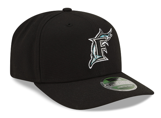 Miami Marlins New Era 9Seventy Player Replica Retro Snapback Hat - Black