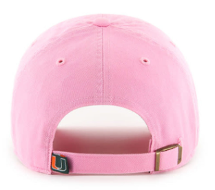 Miami Hurricanes 47 Brand Rose Clean Up Hat - Pink