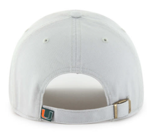 Miami Hurricanes 47 Brand Stone Clean Up Hat - Grey