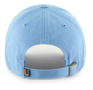 Miami Hurricanes 47 Brand Columbia Clean Up Hat - Light Blue