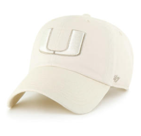 Miami Hurricanes 47 Brand Natural Tonal Clean Up Hat - Natural