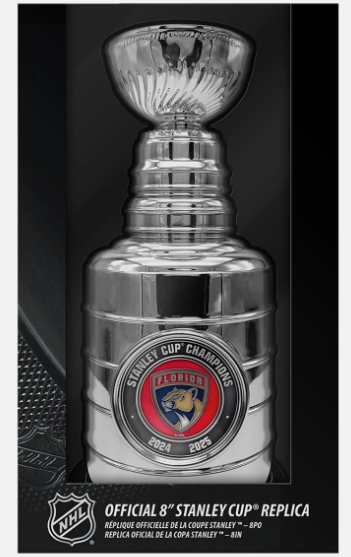 Florida Panthers 2024 2025 Stanley Cup Champions Stanley Cup Trophy - 8 Inch