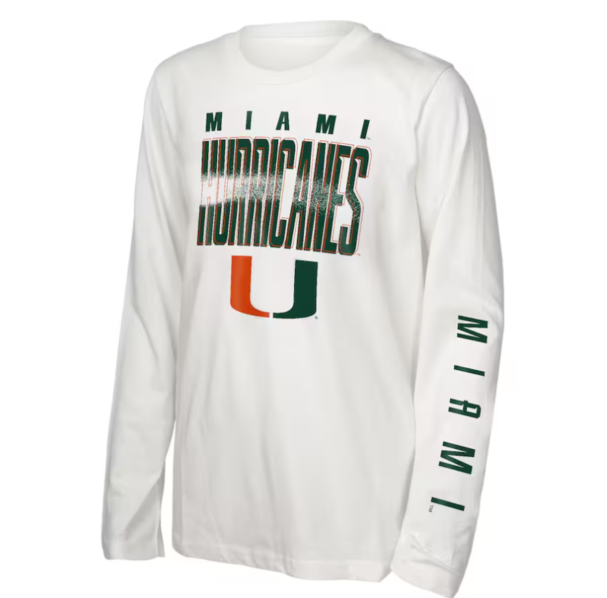 Miami Hurricanes Youth The Mix 3-in-1 Combo T-Shirt - Green/White