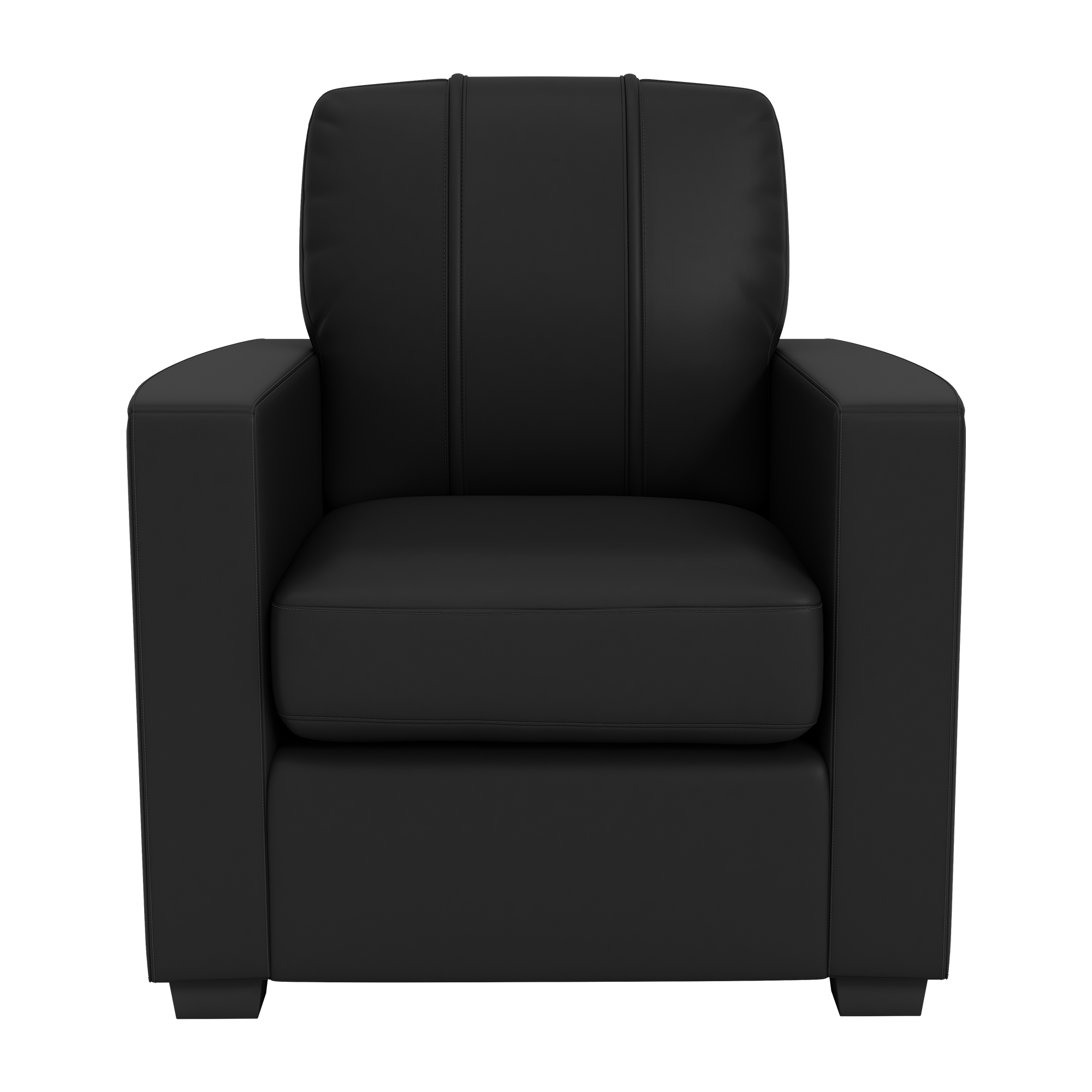 Silver Club Chair with Miami Hurricanes Logo