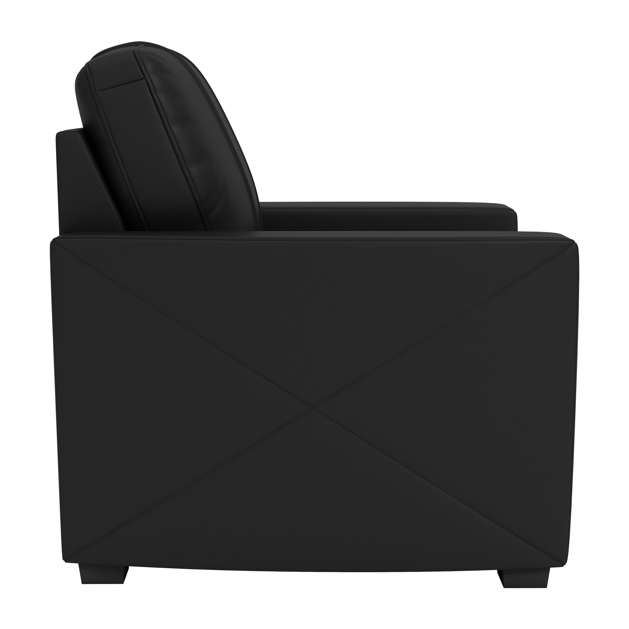 Silver Club Chair with Miami Hurricanes Logo