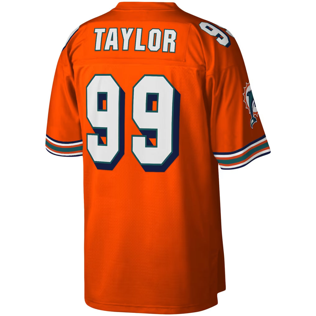 Mitchell & Ness Miami Dolphins Jason Taylor #99 2004 Retirement Jersey - Orange