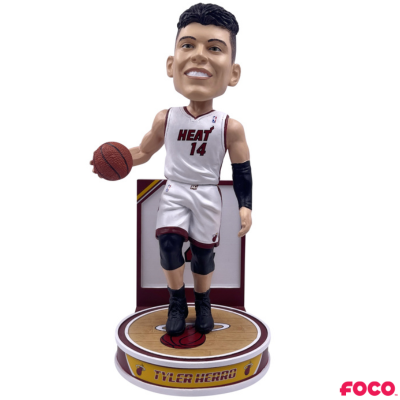 Tyler Herro Miami Heat FOCO Hero Series Bobblehead - White Jersey