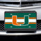 Miami Hurricanes U Logo Stripes License Plate