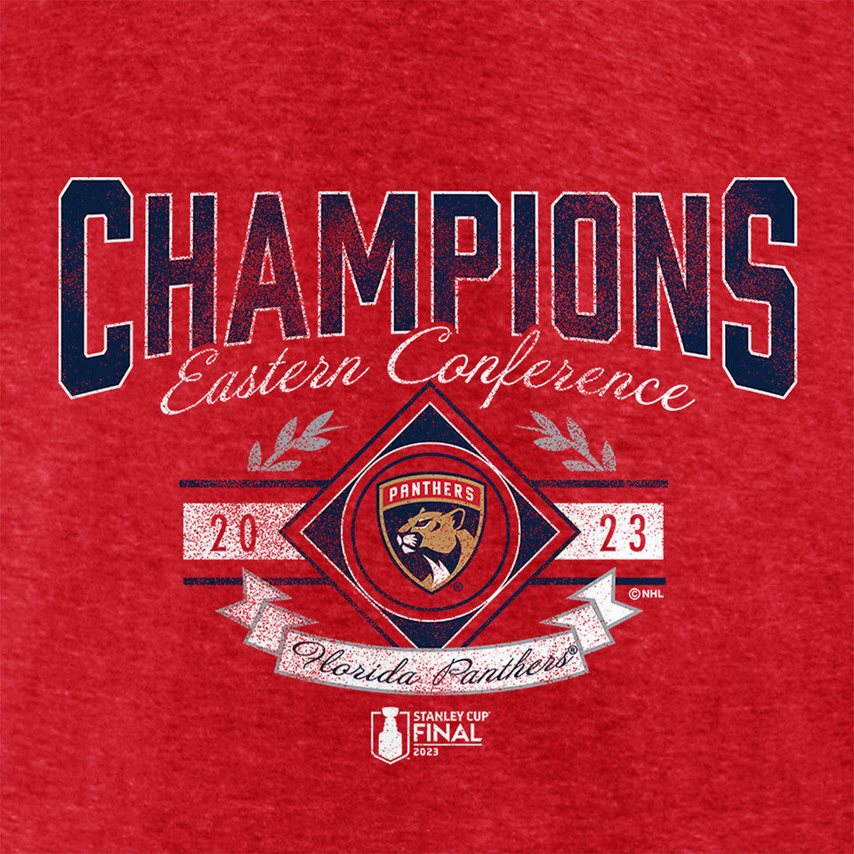 Florida Panthers 2023 Eastern Conference Champions Icing Tri-Blend T-Shirt - Red