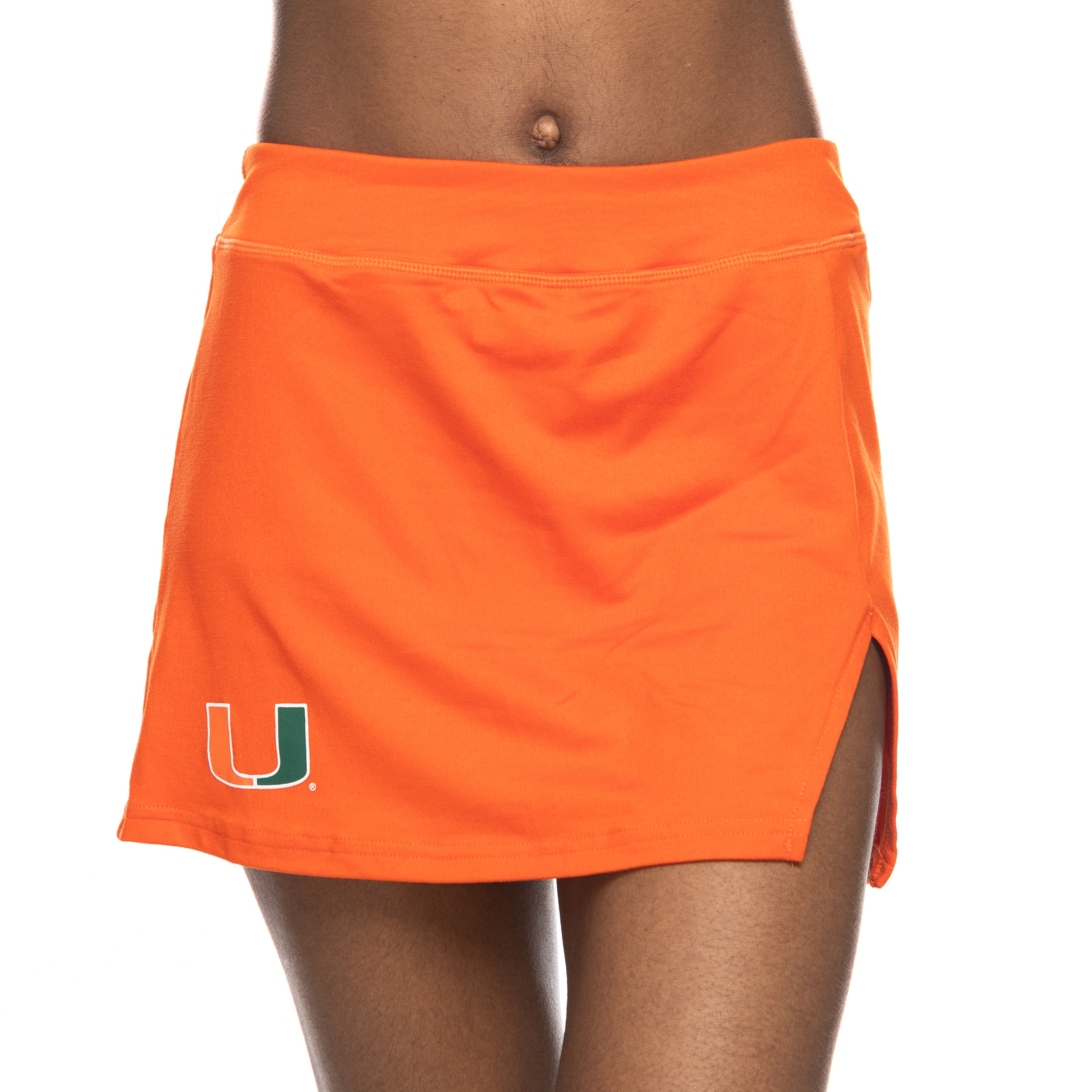 Miami Hurricanes ZooZatz Mini V-notch Skort - Orange