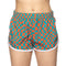 Miami Dolphins ZooZatz Wavy Checkerboard Athletic Shorts - Orange/Aqua