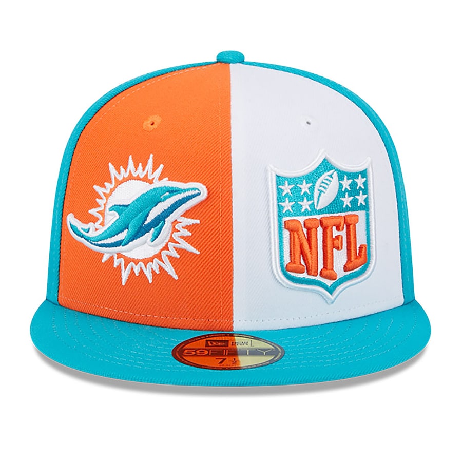 Miami Dolphins New Era 2023 Youth Home Sideline 9Fifty Snapback Hat