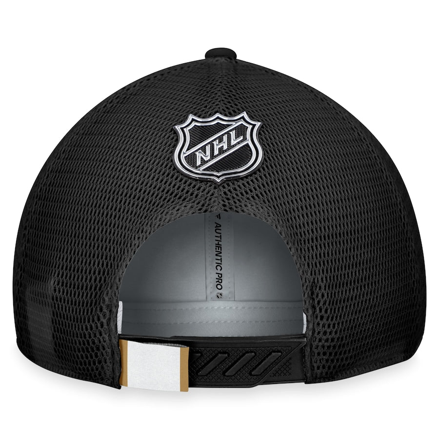 Florida Panthers Fanatics Authentic Pro Home Ice Trucker Adjustable Hat -Grey/Black
