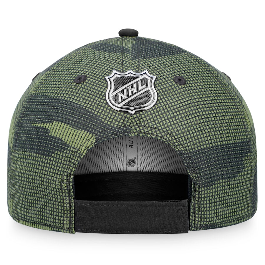 Florida Panthers Fanatics Salute to Service Adjustable Hat - Black/Green