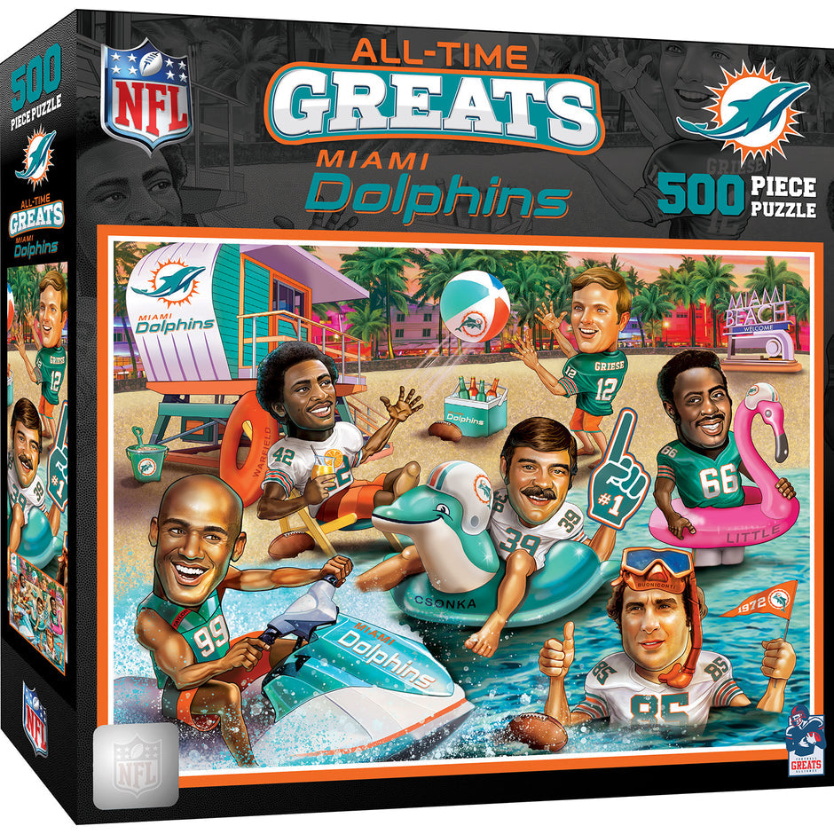 Miami Dolphins All-Time Greats Puzzle - 500 Pieces
