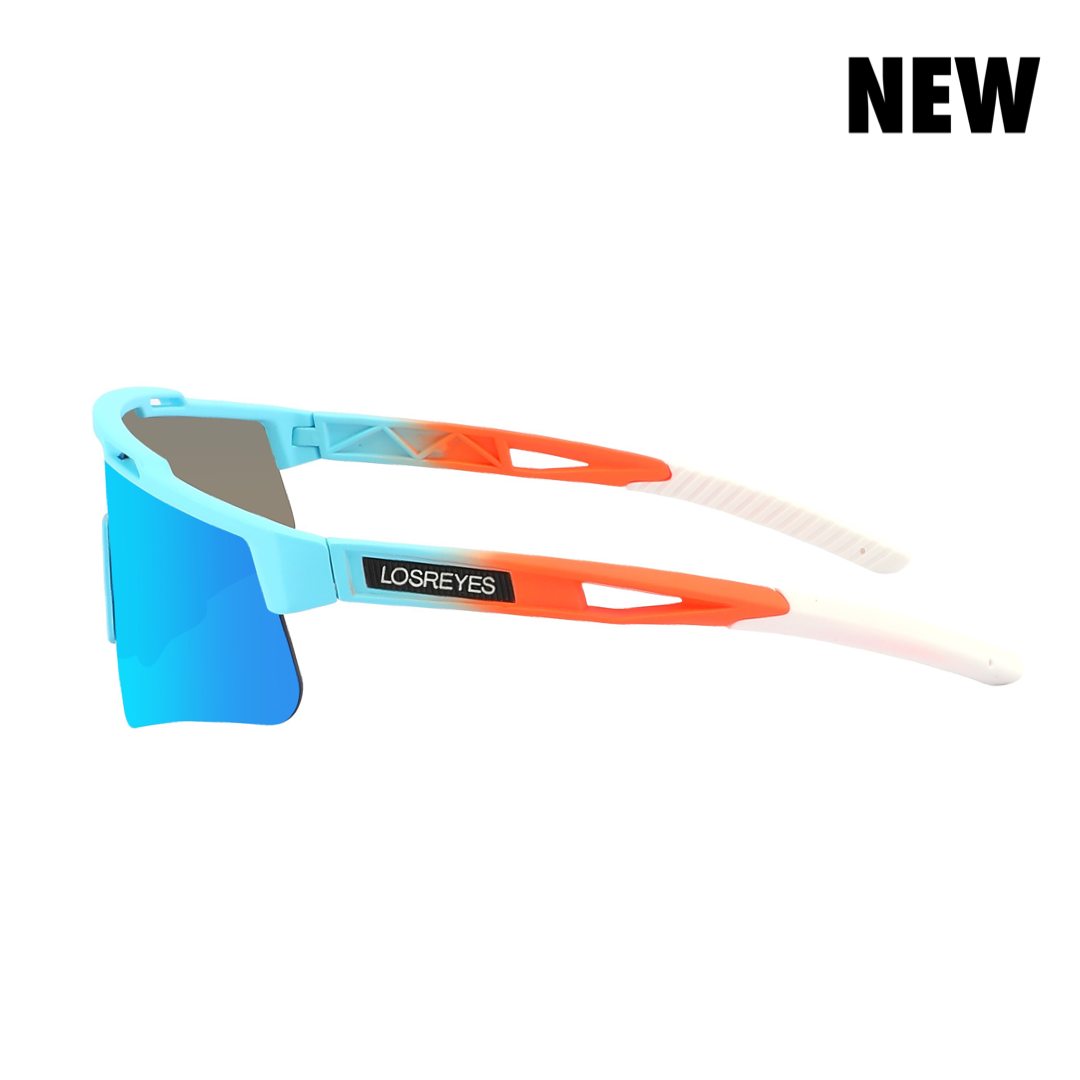 Los Reyes Miami Prime "Sky Blue/Orange" Sunglasses