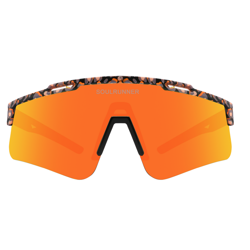 Los Reyes Miami Cheetah Shades Soulrunner Sunglasses - Orange