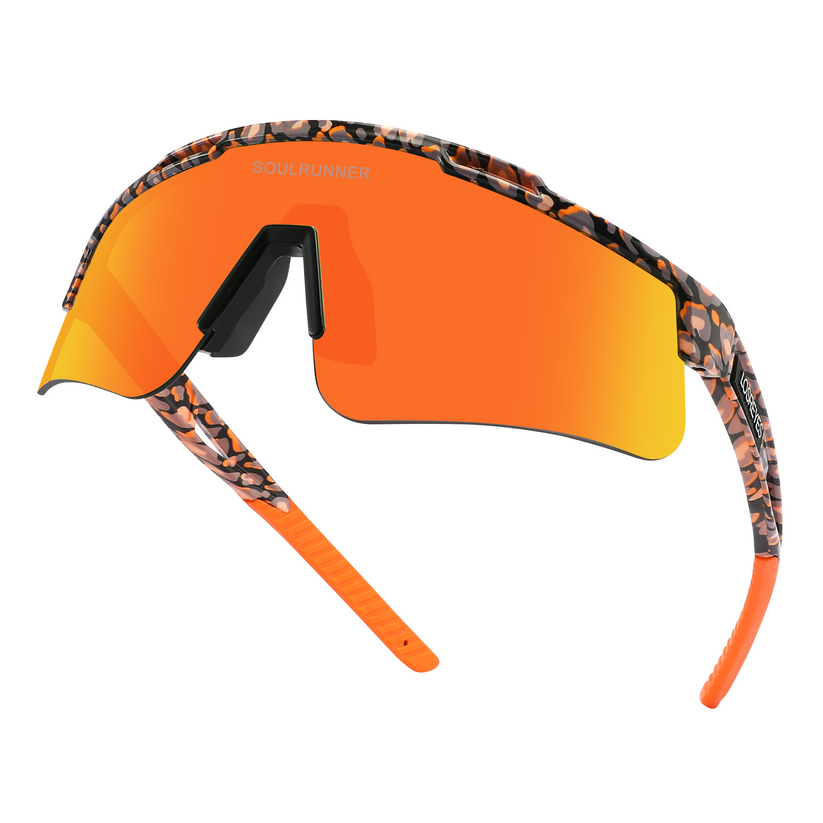 Los Reyes Miami Cheetah Shades Soulrunner Sunglasses - Orange