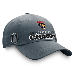 Florida Panthers 2023 Eastern Conference Champions Locker Room Unstructured Adjustable Hat - Grey
