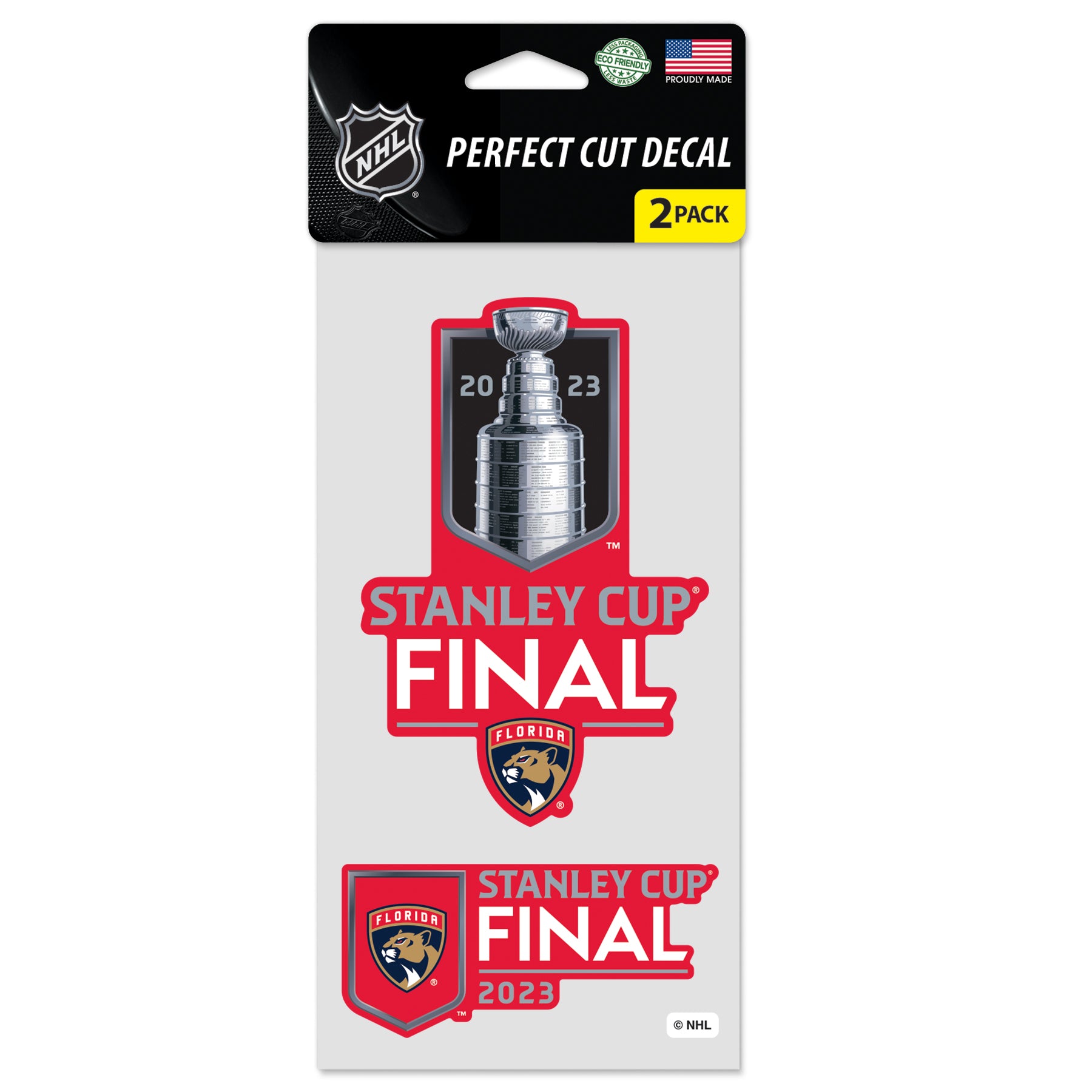Florida Panthers Florida Panthers WinCraft 2023 Stanley Cup Final Two-Pack 4" x 4" Perfect Cut Decal