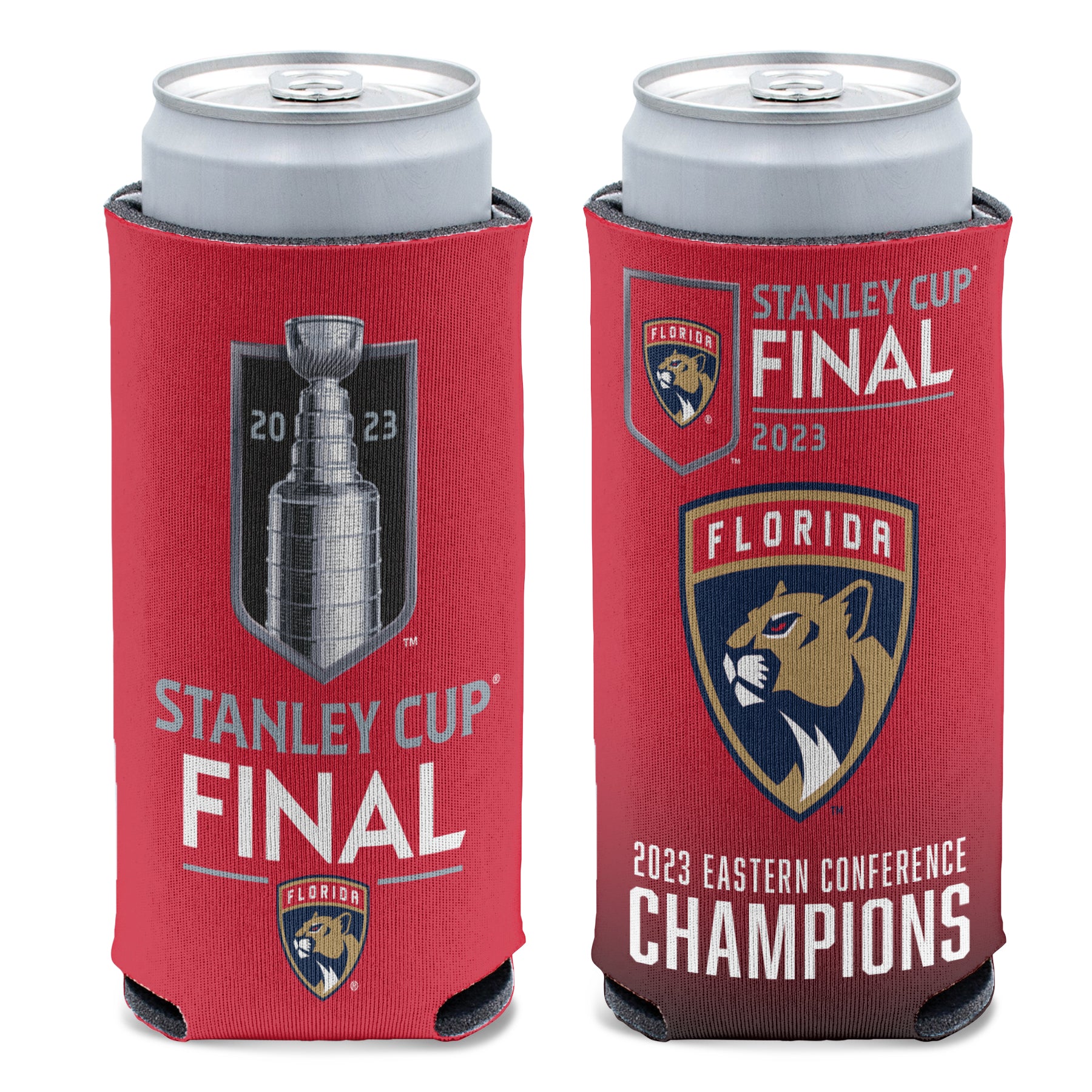 Florida Panthers 2023 Eastern Conference Champions Slim Can Cooler - 12 OZ