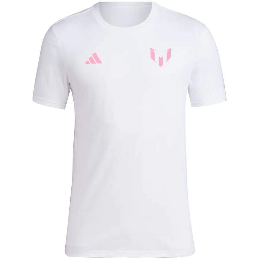Lionel Messi x adidas Name & Number Logo #10 T-Shirt - White