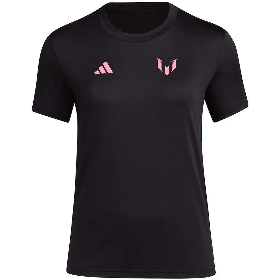 Lionel Messi x adidas Women's Name & Number Logo #10 T-Shirt - Black