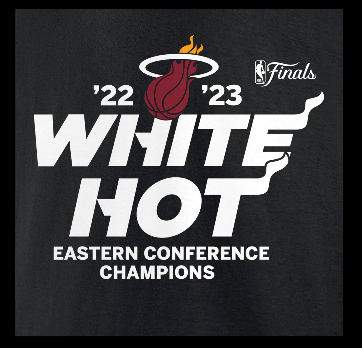Official miami Heat 2023 White Hot Eastern Conference Champions