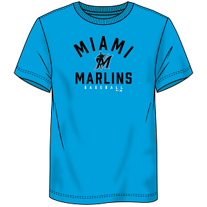 Miami Marlins Victory T Shirt Electric Blue