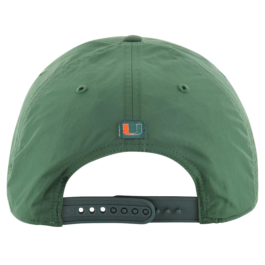 Miami Hurricanes 47 Brand Fairway Snapback Rope Hat - Green