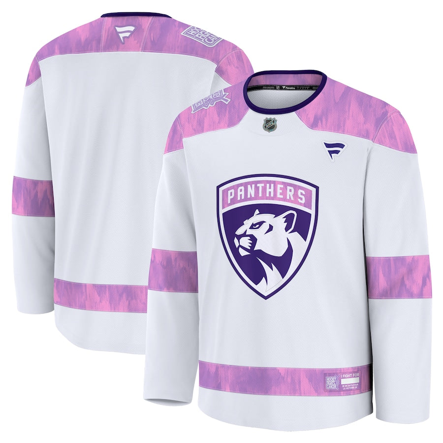 panthers gear Florida Panthers Fanatics 2024 Hockey Fights Cancer Practice Jersey