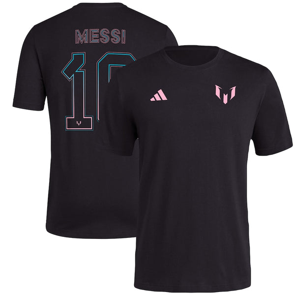 ADIDAS×Messi【メッシTシャツ☆Name &Number Graphic Tee 】 Lionel Messi x adidas Name & Number Logo #10 T-Shirt - Black
