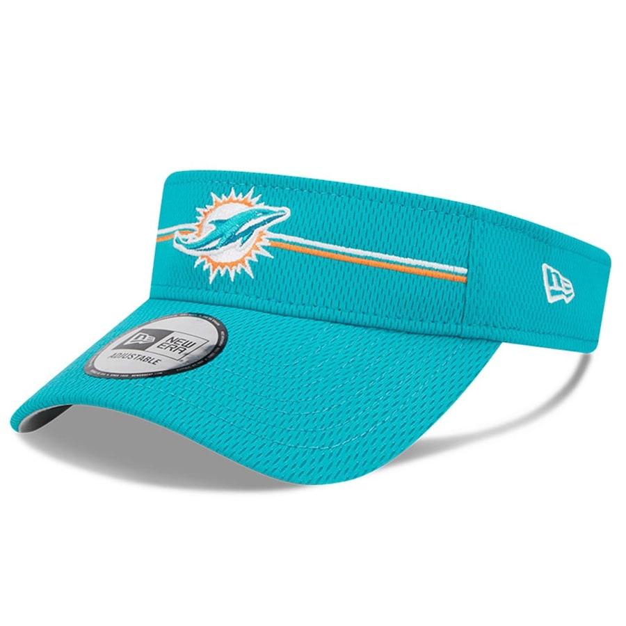 Miami Dolphins New Era 2023 NFL Training Camp Adjustable Visor - Aqua