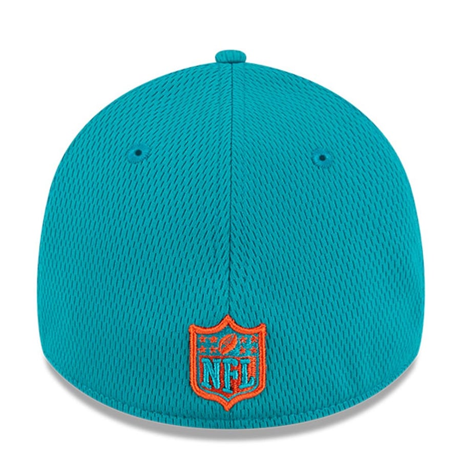 Miami Dolphins New Era 2023 NFL Training Camp Throwback 39THIRTY Flex Fit Hat - Aqua