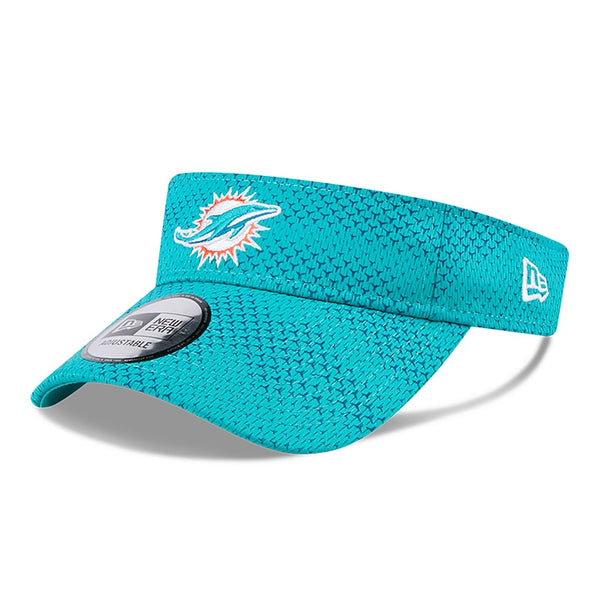 Miami Dolphins New Era Sideline Adjustable Visor - Aqua
