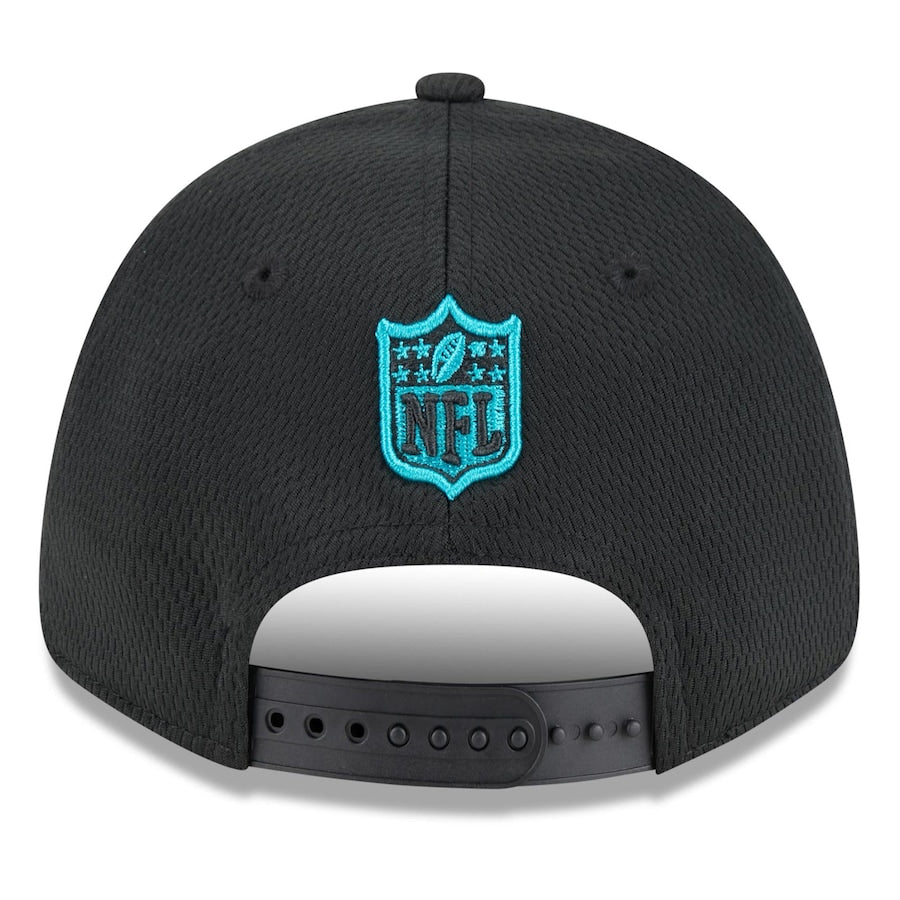 Miami Dolphins New Era 2023 NFL Training Camp Team Colorway 9FORTY Stretch-Snap Hat - Black