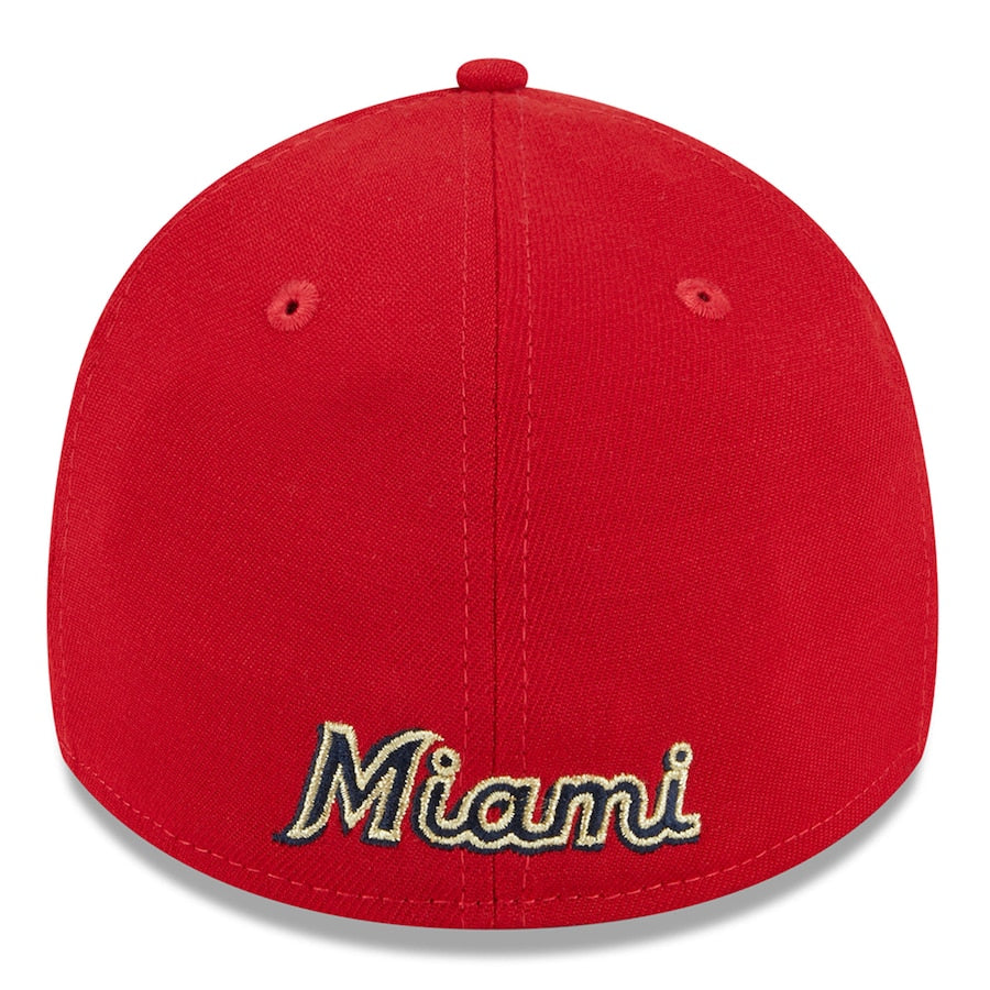 Hat Marlins Era New - Red July 2024 Flex 39Thirty Miami 4th