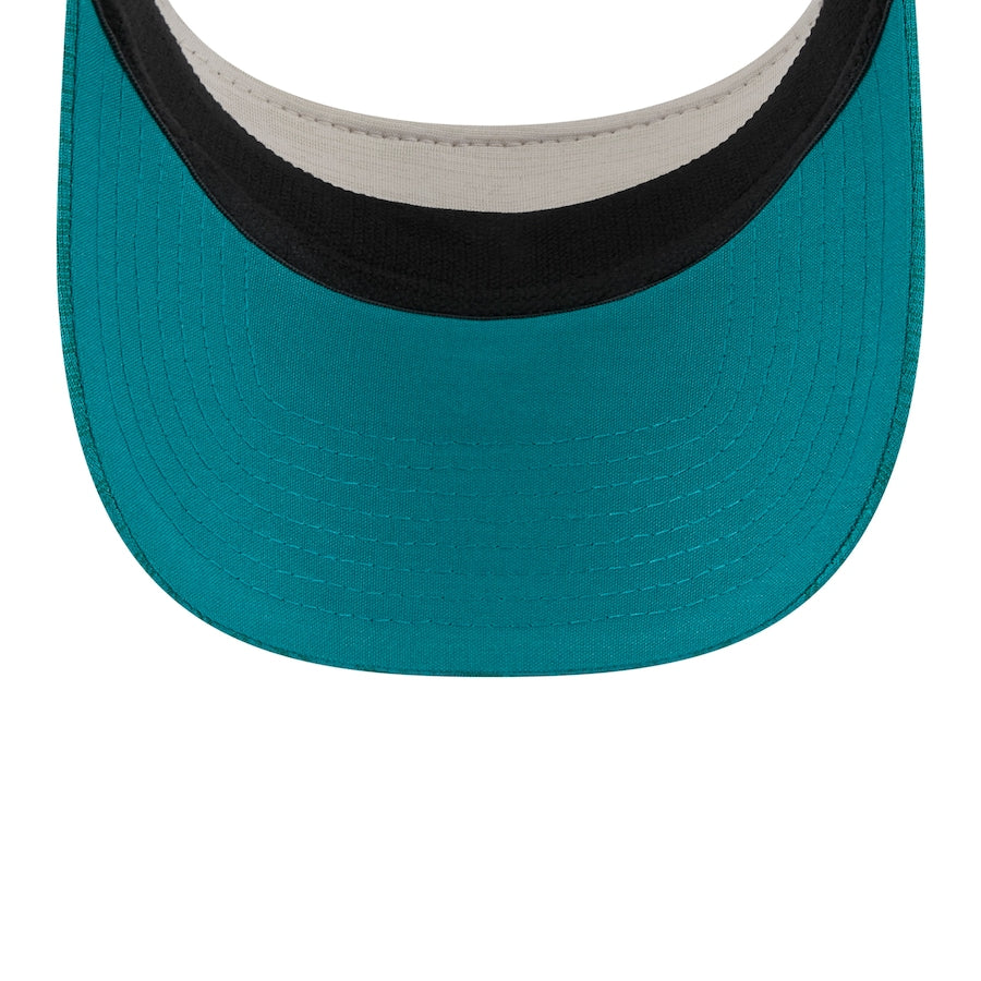 Miami Dolphins New Era Historic Adjustable Visor - Stone/Aqua
