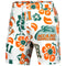 Miami Hurricanes Wes & Willy Vault Tech Swimming Trunks - White