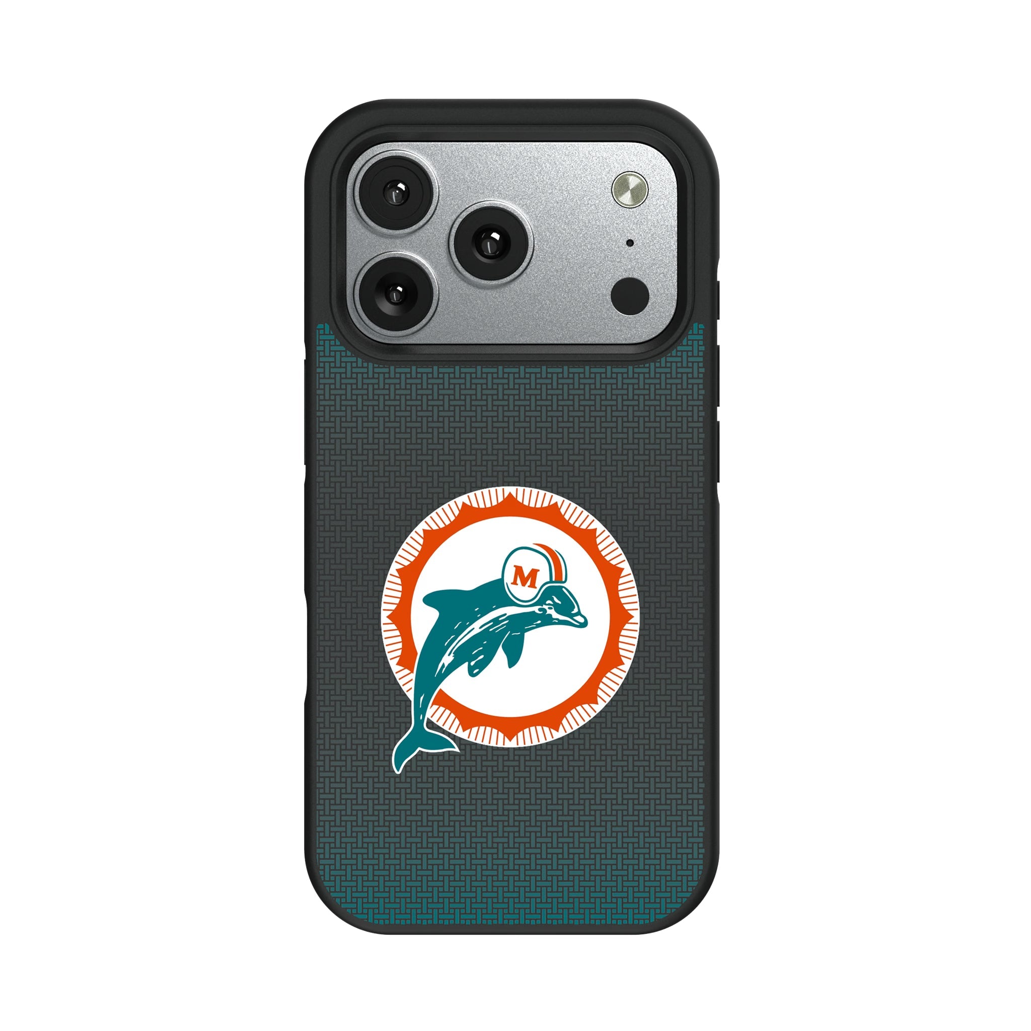 Miami Dolphins 1966-1973 Historic Collection Linen Bump Phone Case