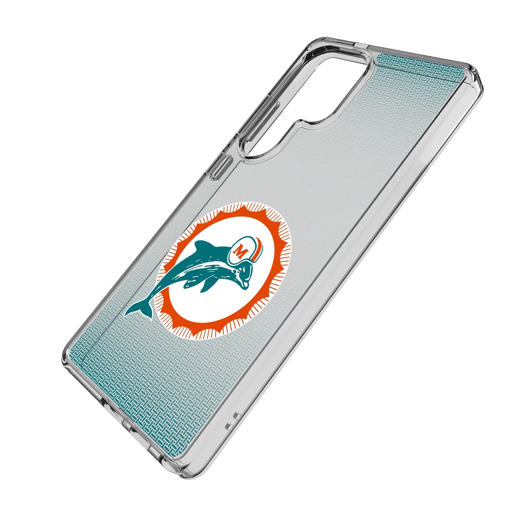 Miami Dolphins 1966-1973 Historic Collection Linen Clear Phone Case for Samsung Galaxy