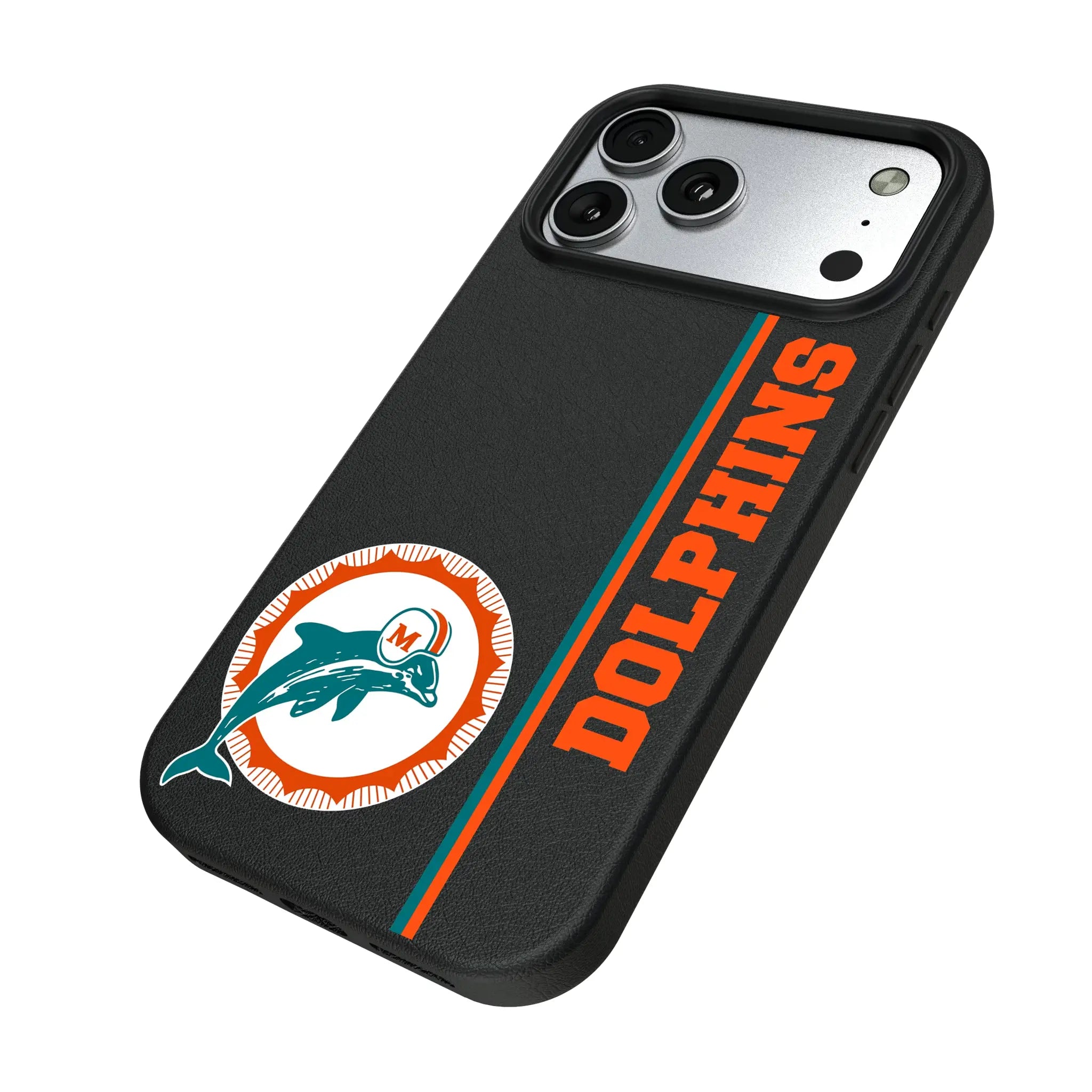 Miami Dolphins 1966-1973 Historic Collection Sidebar MagSafe Compatible Phone Case for Apple iPhone