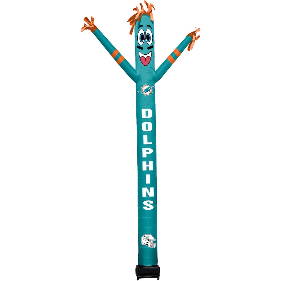 Miami Dolphins 8 Foot Inflatable Crazy Sports Fan - Aqua