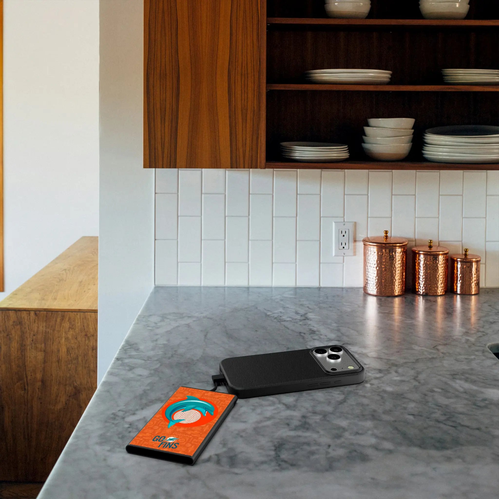 Miami Dolphins Deco 5000mAh Flat Powerbank
