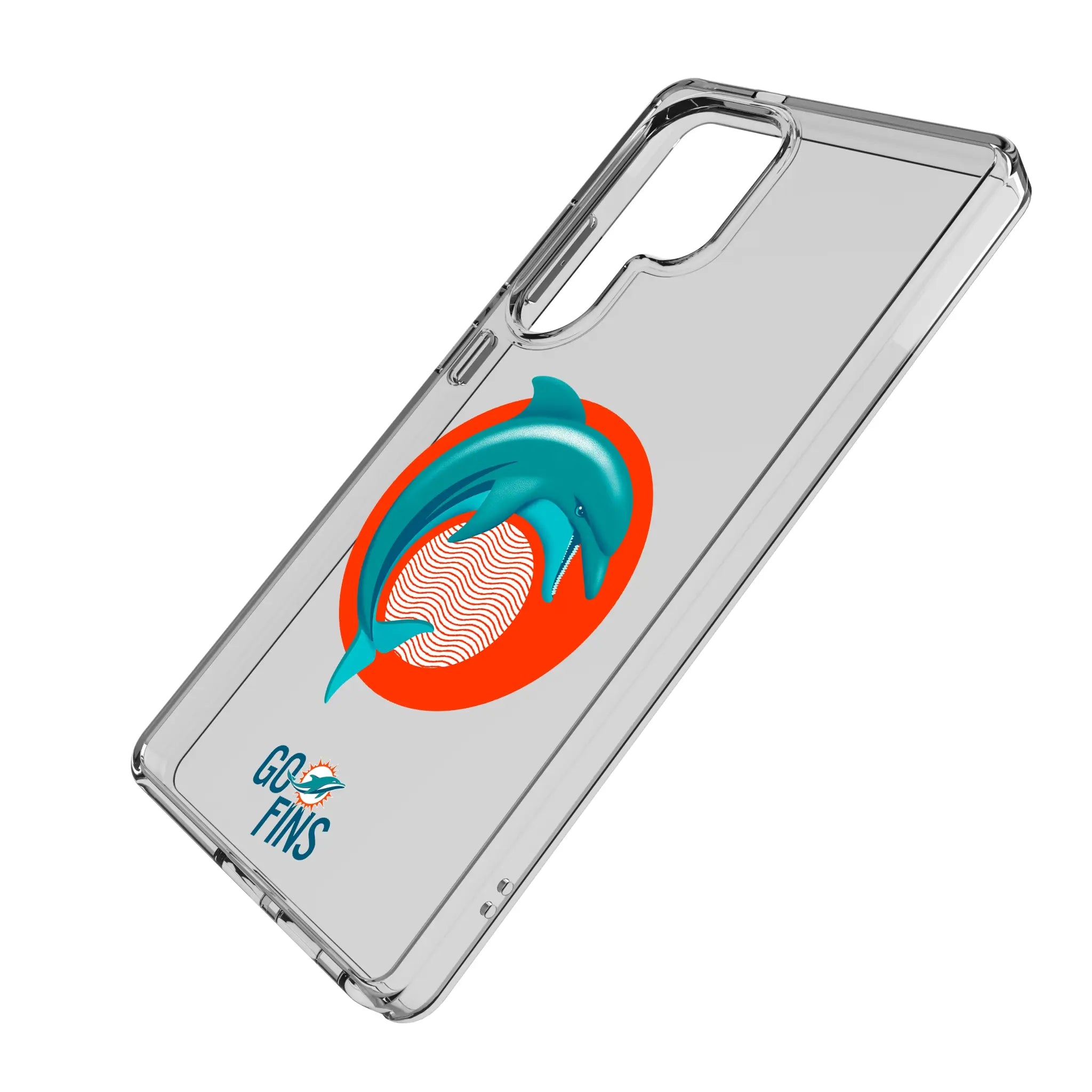Miami Dolphins Deco Clear Phone Case for Samsung Galaxy